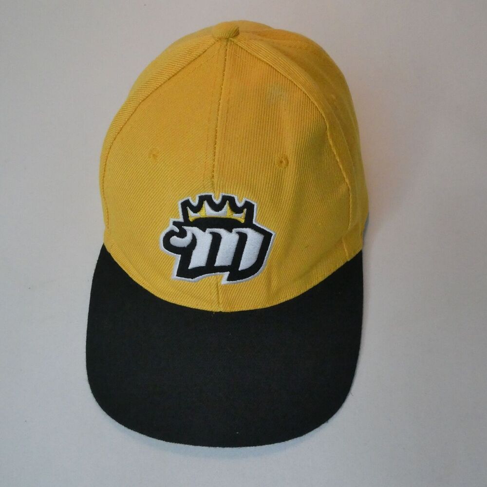 Memphis Riverkings‎ Hockey Hat Yellow Black Embroidered Minor League Mississippi